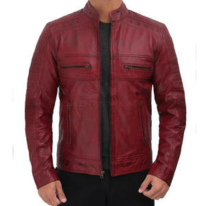 Chaquetas de cuero personalizadas de buena calidad 2025 chaqueta de cuero de invierno para hombres a la venta chaquetas de moda cómodas - Product Image 1