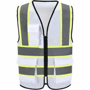Chaleco de trabajo de seguridad de construcción de lona transpirable para hombre logotipo personalizado reflectante nueva malla precio barato servicio OEM Chaleco de seguridad vial - Product Image 5