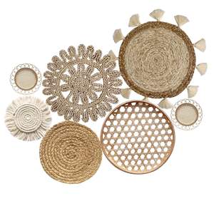 Décoration murale en jute en gros, dernière collection, fabrication artisanale, art mural en jute élégant pour la décoration de la maison et des hôtels, vente en gros - Product Image 5