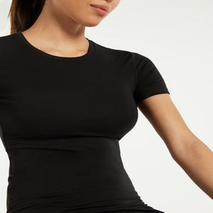 Camisetas de algodón Pima de uso diario básicas con logotipo personalizado de verano, camisetas de algodón Premium de 200gsm, camisetas de algodón de grapa larga - Product Image 3