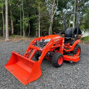 Tracteur agricole compact d'occasion Kubota BX2380 4x4 roues motrices, rouge, machine agricole - Product Image 1
