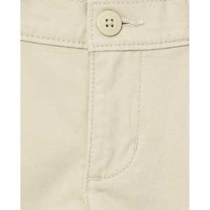 Pantalones chinos con corte de bota para niñas en poliéster elástico tostado y uniforme de algodón para estudiantes de escuela primaria para temporadas de verano e invierno - Product Image 3