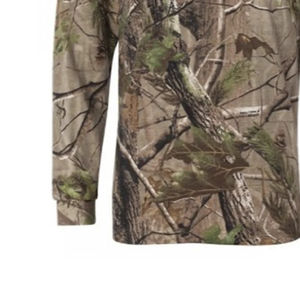 เสื้อยืดแขนยาวน้ำหนักเบา ลายพรางล่าสัตว์ ดีไซน์ซอฟต์เชลล์ สำหรับกิจกรรมกลางแจ้งในสภาพอากาศหนาวเย็น เทคโนโลยีวัสดุ Bayer เสื้อยืดล่าสัตว์ - Product Image 5