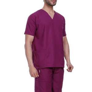 Traje Médico Unisex de Verano, Fabricado en Spandex, Directo de Fábrica, Nuevo Modelo de Manga Corta y Color Sólido, BY HI 2026 - Product Image 5