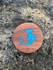 Sous-verres en bois et résine écologiques, carrés, diamètre 300 mm, style moderne, élégant, Aura Designer EliteGrain StripeWood, naturels, lot - Product Image 4