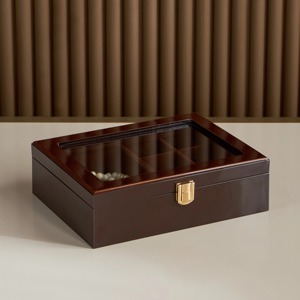 <b>Wooden</b> Jewelry Box Multi-Functional Sleek Decorative Storage Piece Adds Luxury And Versatility For Gift Display Or Organization - Product Image 3