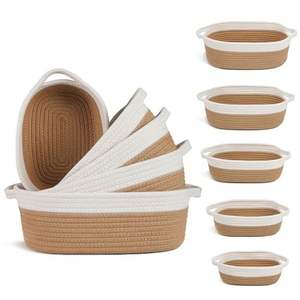 Cesta de Macramé Natural y Elegante para la Organización del Hogar Moderno, que Combina Almacenamiento Estético y Práctico - Product Image 6