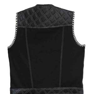 Gilet en cuir véritable de haute qualité pour homme, décontracté, respirant, vêtement d'extérieur d'hiver, couleurs et tailles personnalisables, col en V, logo personnalisé, sans couture - Product Image 5