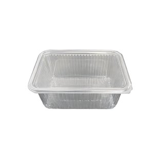 Conteneur alimentaire en plastique transparent Hevdem de 2000 ml, anti-fuite, avec couvercle plat, pour emporter - Product Image 3