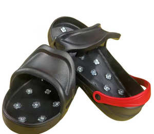 Chaussures à pointes en époxy pour entrepreneur avec sangle de talon pour revêtement de sol, sandales à pointes pour coulage autolissant, tampons de polissage - Product Image 1