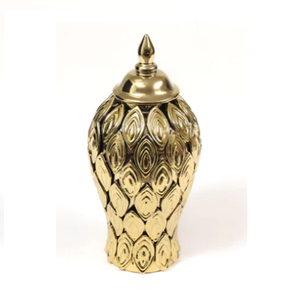 Jarrón de Templo de Latón Puro con Acabado Pulido, Jarrón de Templo de Latón Vintage de Alta Calidad para Decoración de Templos - Product Image 3