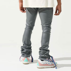 Pantalones de Cuero para Hombre de Excelente Calidad con Diseño de Logotipo Personalizado, Ropa de Cuero para Hombre a un Precio Accesible - Product Image 3