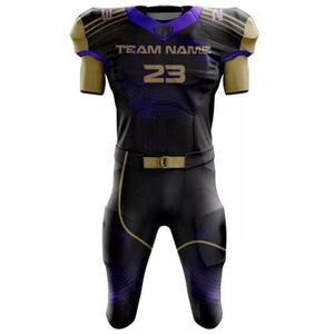 Maillots de football américain imprimés de haute qualité, manches courtes, respirants, anti-humidité, séchage rapide, grandes tailles, polyester - Product Image 5