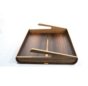 Bandeja de madera ecológica hecha a mano con asa, tamaño personalizado, calidad, madera natural, larga duración para uso doméstico - Product Image 2