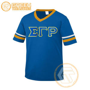 T-shirt personnalisé pour femmes de la sororité Sigma Gamma Rho, 100% coton jersey, respirant, anti-froissement, écologique, de haute qualité - Product Image 4