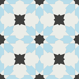 Carrelage Céramique Émaillé Encaustique - CTS 3.8 200x200mm 16mm d'épaisseur Carreaux Intérieurs Modernes Villa Noir Résistant aux Acides ACCENTS Bordures 5 - Product Image 1