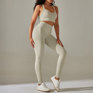 Ensembles de vêtements de yoga sans couture pour femmes 2 pièces Fitness & Yoga Wear Gym Sportswear - Product Image 4