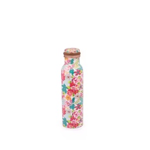 Antique <b>Butterfly</b> <b>Sticker</b> Printed Copper Water Bottle Available with Customized Sizes Health Benefits Bottle Available for Sell - Product Image 4