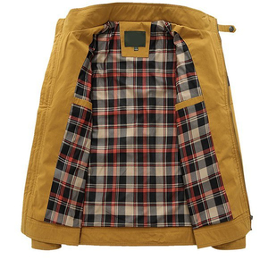 Veste en cuir pour hommes en gros Fermeture à glissière Vestes en cuir personnalisées Qualité supérieure Coupe-vent Vestes pour hommes à la mode - Product Image 3