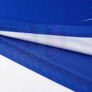 ชุดเครื่องแบบฟุตบอลผ้าโพลีเอสเตอร์100% แห้งเร็วระบายอากาศน้ำหนักเบาดีไซน์ตามสั่ง - Product Image 5
