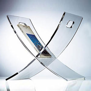 Good Supplier's Acrylic Display Rack Foldable Clear Counter Top <b>Holder</b> for <b>Magazine</b> Flyers Leaflets Brochures - Product Image 2