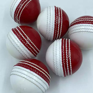 Pelota de críquet de cuero duro New Entertainment: equipo deportivo de alta calidad con diseño de logotipo de color personalizable y servicio OEM - Product Image 2