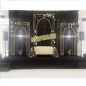 Metal Gold Arches for <b>Wedding</b> Backdrop Designer Metal Props for <b>Wedding</b> Stage Buy Wholesale Metal <b>Frames</b> for <b>Wedding</b> Decor - Product Image 1