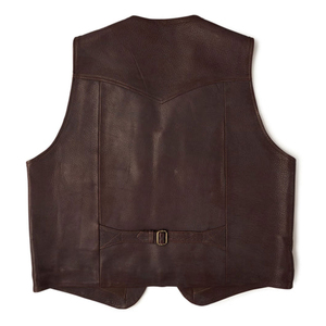 <b>Low</b> Price <b>Top</b> High Quality Motorbike Men Leather Vest Customized Logo Lightweight Motorbike Leather Vest OEM Serviced - Product Image 6