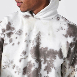 Sweat à capuche 100% coton léger de couleur unie pour hommes surdimensionné en hiver pour l'extérieur - Product Image 4