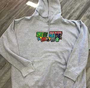 OEM ฟรีตัวอย่างผู้ชายเสื้อกันหนาวหมวกชุดเสื้อกันหนาวผ้าฝ้าย50% โพลีเอสเตอร์50% แขนยาวพิมพ์ Oversize เสื้อสวมหัว - Product Image 3