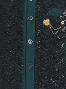 Sherwani Étnico de Seda para Niños, Traje Tradicional Pakistaní Indio para Niños, Sin Arrugas, para Bodas y Fiestas - Product Image 2