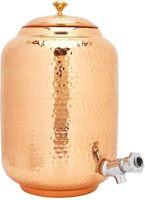 Distributeur d'eau en cuivre pur fait à la main d'AALIYAN IMPEX, support de style moderne antique, qualité supérieure pour la cuisine, prix de gros