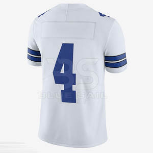 Camiseta de fútbol americano personalizada impresión por sublimación nombre del equipo número camiseta de fútbol camiseta de aficionado - Product Image 2