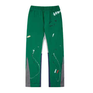 Pantalones de chándal Acampanados para hombre, logotipo personalizado con estampado de hojaldre, ligero, informal, 100% algodón, secado rápido, transpirable - Product Image 3