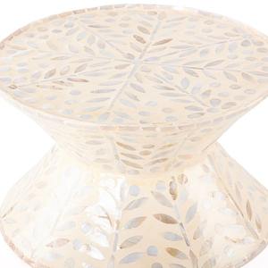 Support à gâteau de luxe double face en nacre avec dôme en verre, plateau rond décoratif incrusté pour desserts et chocolats, idéal pour le Ramadan - Product Image 2