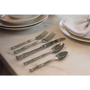 Grand ensemble de couverts design vaisselle en acier inoxydable ensemble de couverts pour événement de mariage couteau à dîner cuillère fourchette décor de restaurant à la maison 2024 - Product Image 1