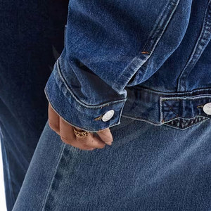 Nouvelle veste en jean unisexe Veste en jean unisexe de haute qualité Veste en jean unisexe au design personnalisé à vendre - Product Image 4
