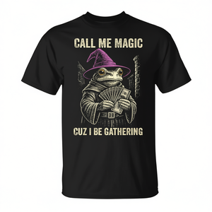 Camiseta promocional Call Me Magic Gathering Wizard Frog Mage - Product Image 2