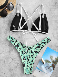 Nuevo Conjunto de Bikini Sexy de Talle Bajo para Mujer, Fibra de Bambú, Precio Económico, Tirantes Suaves y Flexibles, Conjunto de Brasier Transpirable de Venta Caliente, Cintura Personalizable - Product Image 2