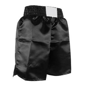 Pantalones cortos de boxeo de cintura alta de poliéster 100% personalizados de primera calidad, ligeros, transpirables, aptos para entrenamiento, ropa de artes marciales - Product Image 3