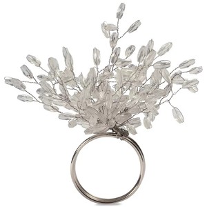 Arbre de Noël ronds de serviette en métal porte-serviettes de mariage en vrac pour décor de Table à dîner rond de serviette pour les mariages - Product Image 6