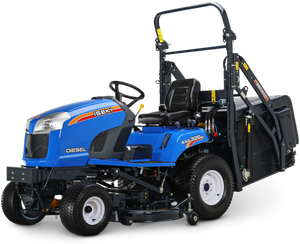Tractor de orugas diésel azul industrial 4x4 con transmisión por engranajes, cortacésped utilitario con bomba OEM para paisajismo agrícola - Product Image 1