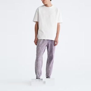 Qualité personnalisé hommes jambe large lavé à l'acide Baggy Flare pantalons de survêtement coton polaire survêtement avec strass soleil délavé pantalon pour hommes - Product Image 6