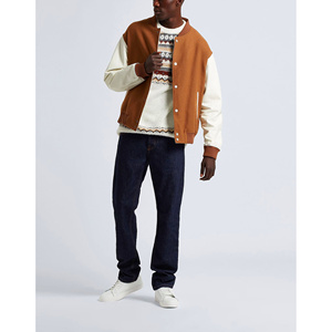 2025 nueva llegada Universidad personalizable Letterman Varsity chaqueta transpirable CollegeBaseballjacket para hombres - Product Image 3