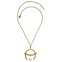 Collier tendance avec pendentif en fausses perles en laiton oxydé, style victorien gothique, bijou de déclaration pour soirée, cadeau pour elle