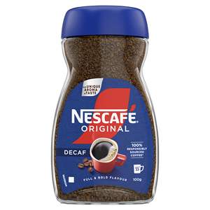 Café instantané Nescafé Original décaféiné 100g, prix d'usine, vente chaude, arôme riche, goût doux, sans caféine, café soluble - Product Image 1