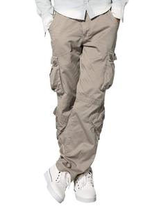 Men's Lightweight High Cotton Canvas Ripstop <b>Cargo</b> <b>Work</b> <b>Pants</b> Big Tall Construction Utility Safety Embroidered High Drawstring - Product Image 5
