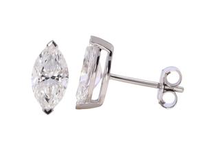 Simple Elegance 1ct Lab Grown Diamond Unisex <b>Stud</b> Earrings <b>Sterling</b> <b>Silver</b> Wholesale OEM - Product Image 5
