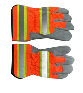 Gants de travail de conducteur en cuir de sécurité véritable Rigger Gants de travail en cuir industriel Gants en cuir du Pakistan - Product Image 2