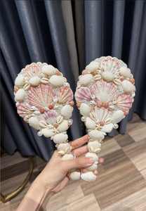 Eco environmentally friendly <b>Small</b> Seashell Hand <b>Mirror</b> DIY Many customize designs From Blue Lotus - Product Image 6